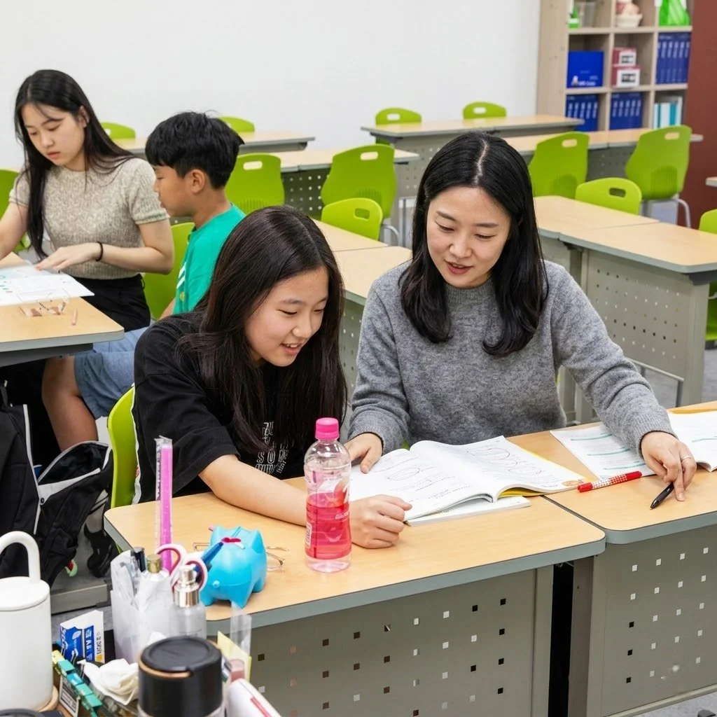 다산 기말고사학원 내부 사진